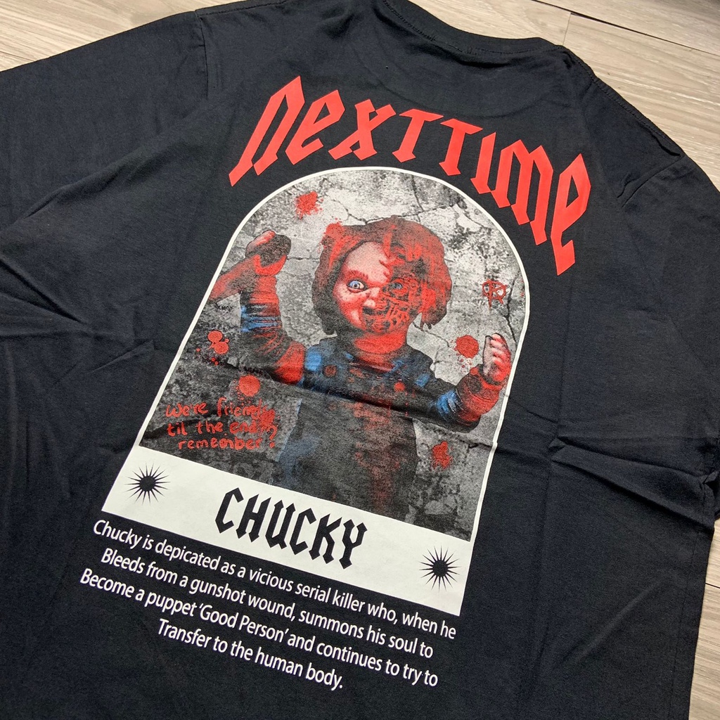 T-SHIRT / KAOS SIMPLE ORIGINAL BRAND BANDUNG SEVENKEY X NEXTTIME SPESIAL ART CHUKY