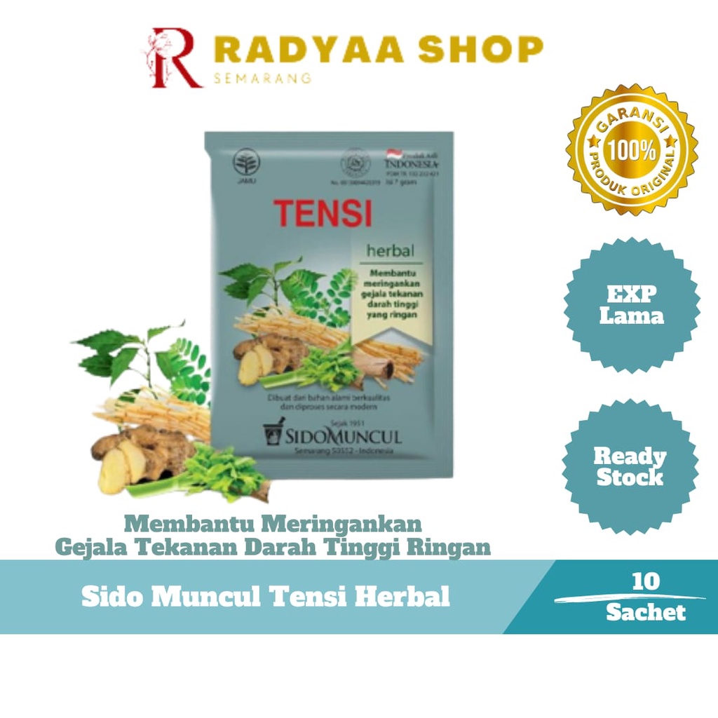 Jamu Tensi Meringankan Tekanan Darah Tinggi Sido Muncul