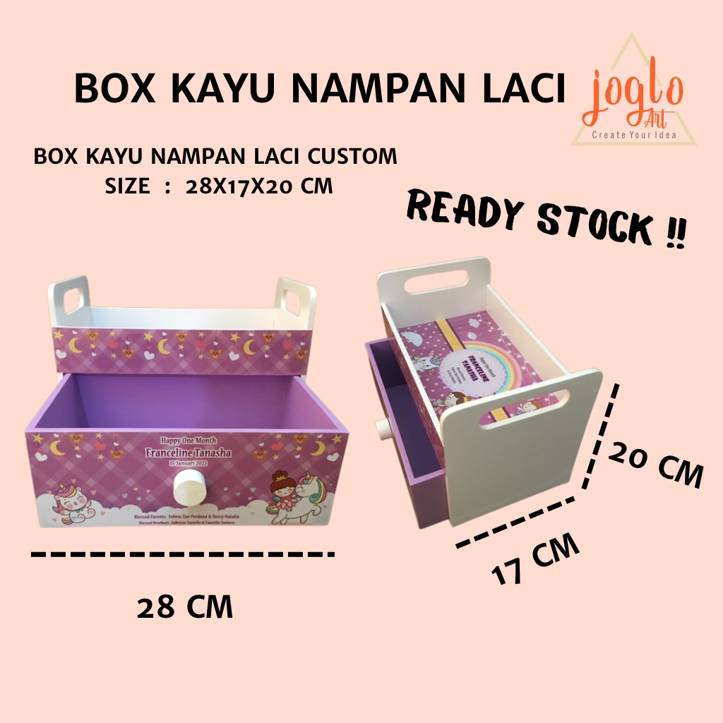 

Box kayu nampan laci