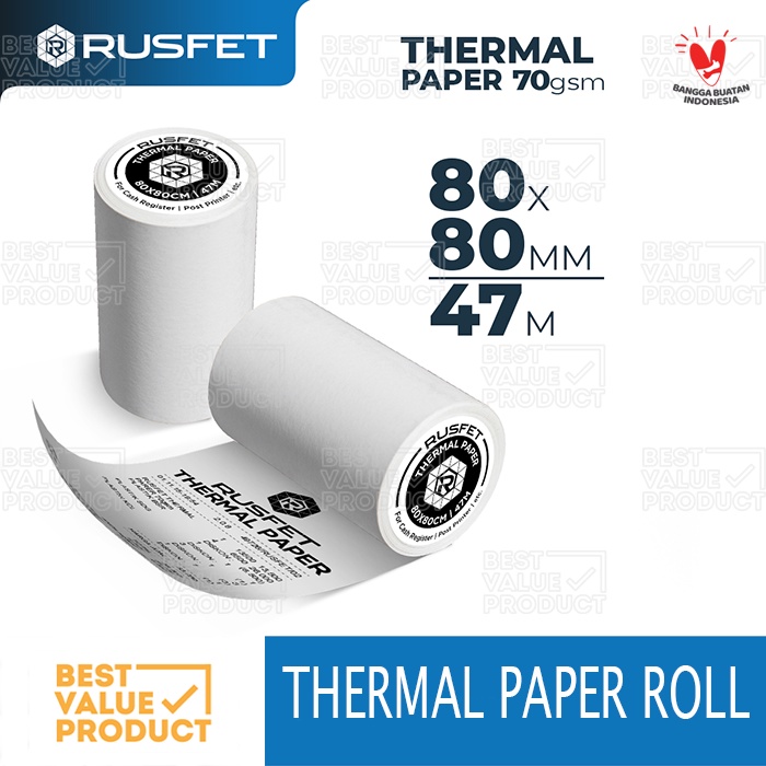 Thermal Paper 80 x 80 / Kertas Struk Thermal 80x80