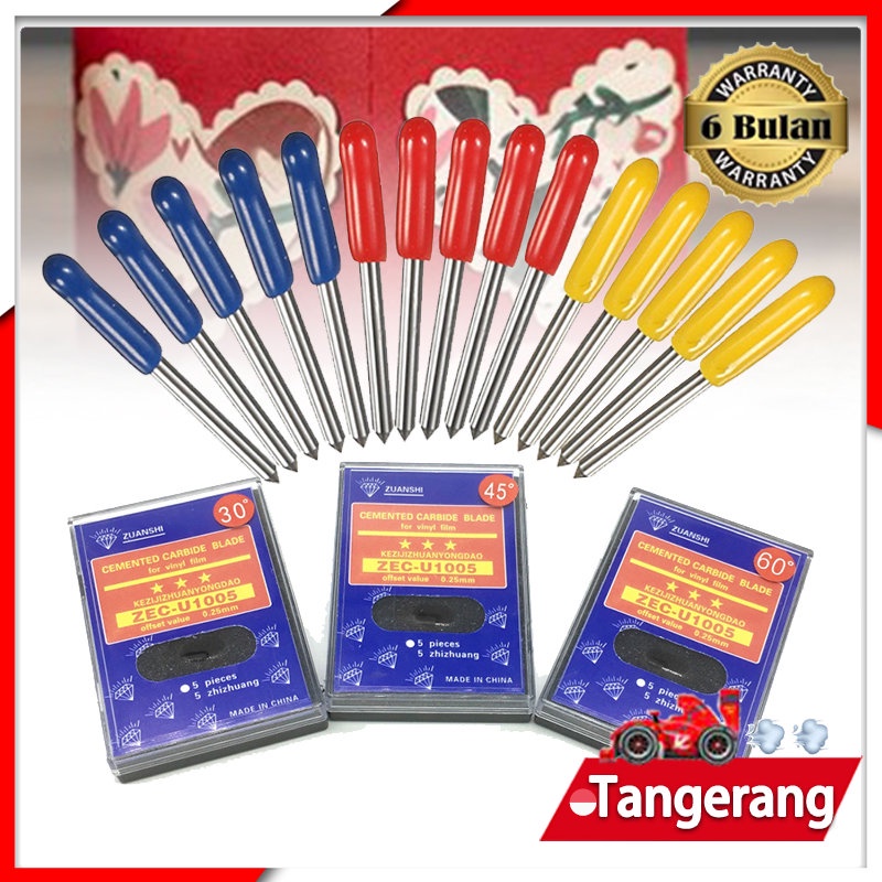 

5pcs Mata Pisau Cutting Sticker Untuk Roland Jinka Teneth Rhinotec Redsail Copam Harizo 30/45/60