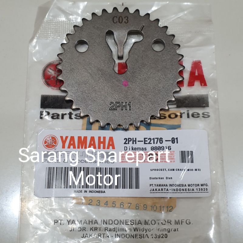 Gigi Sentrik Gear Gigi Penggerak Klep Mio M3 Z S Soul GT Fino Fi Xride 125cc 2PH