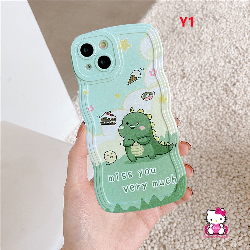 Soft Case Desain Kartun Dinosaurus Untuk Vivo Y35 Y16 Y21 Y22 V21 V20 V23E Y20 Y15s Y11 Y12 Y15A Y12s T1 Y75 Y15 Y30 Y21s Y91C Y12i Y91 Y17 Y33N