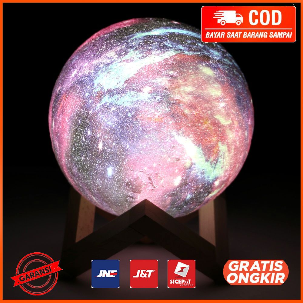 Lampu Tidur Bulan Moon 15CM