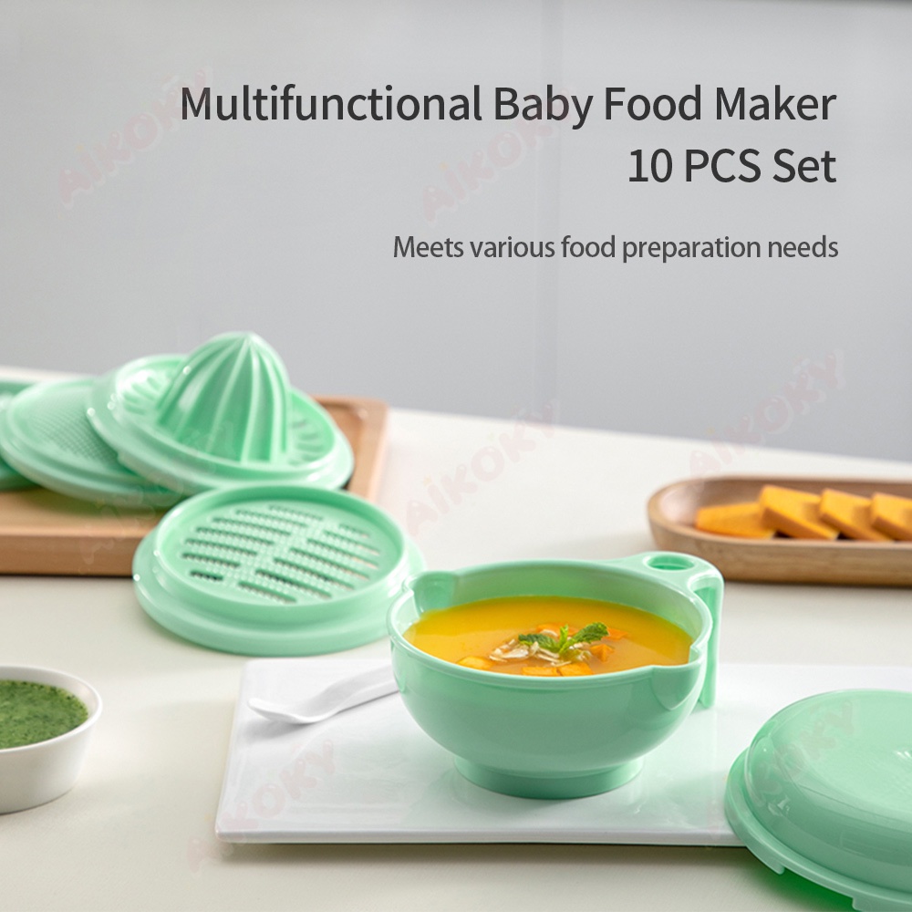 Aikoky Baby Food Maker Set/Kiddy Food Maker/Grinding Bowl Mpasi