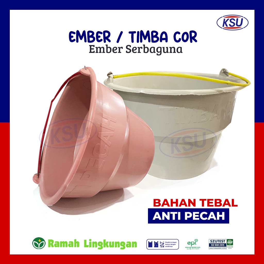 Jual Ember Cor Timba Cor Anti Pecah Tebal Ember Bangunan Shopee Indonesia