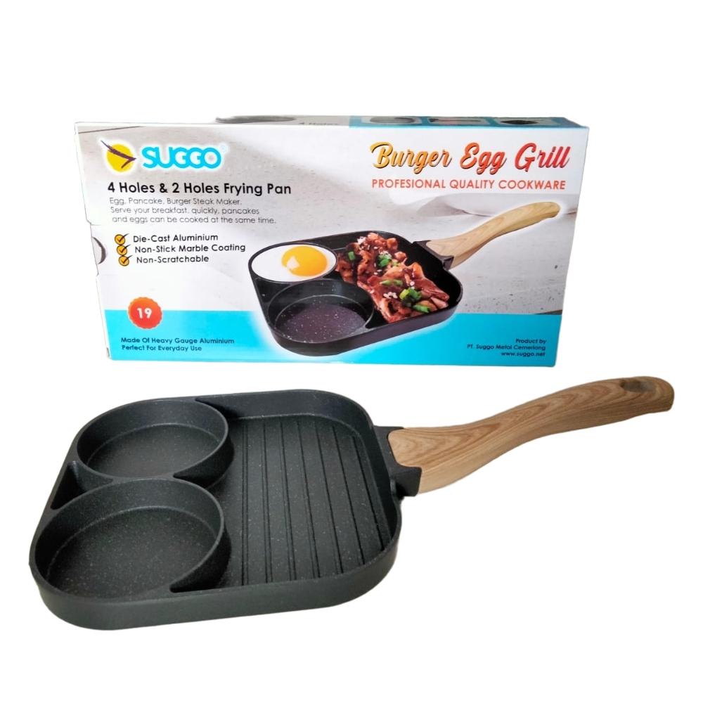 DM - Burger Egg Grill Pan 2 Lubang SUGGO