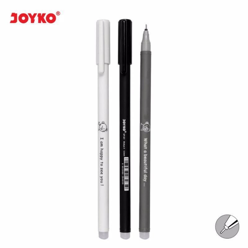 

Joyko Erasable Gel Pen Joyko Pulpen Bisa Dihapus Joyko GP-321 Shokyo 3 Gel 0.5 mm per 1PCS