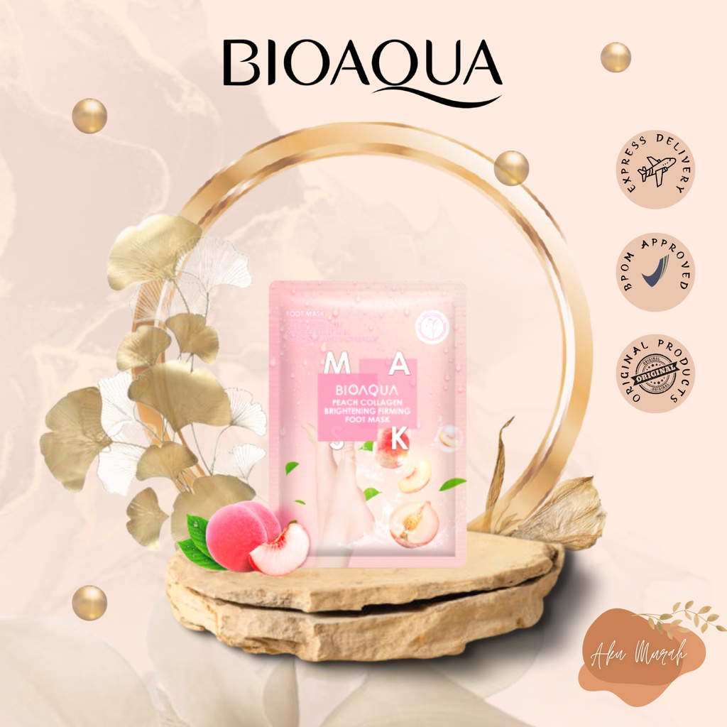 ✨ AKU MURAH ✨ BIOAQUA Niacinamide Brightening Moisturizing Foot Mask 35g ORIGINAL