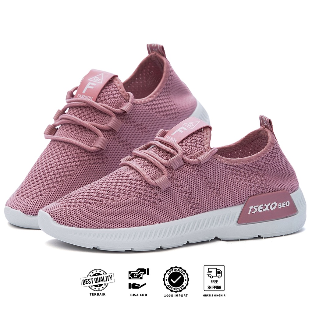 FREE KOTAK SEPATU!!! SALE!!! SEPATU SNEAKERS CEWEK TERLARIS - H5