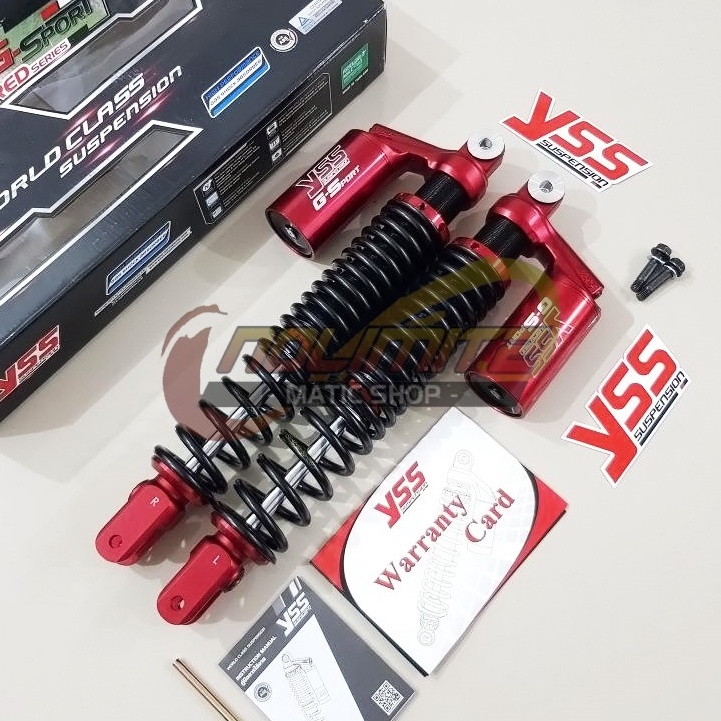 Shock YSS G Sport Smooth Black Red Series 390mm Shockbreaker Honda ADV 150 160