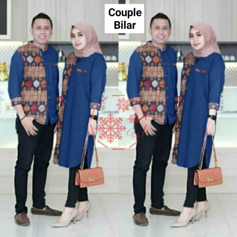 CP BILAR BATIK, COUPLE PASANGAN, MOSCREPE BATIK, GAMIS HIJAB MUSLIM, DRESS MAXY