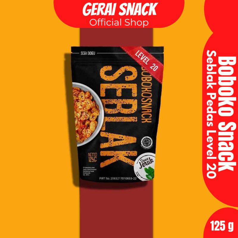Seblak Bantat Boboko Pedas Level 20 Extra Daun Jeruk 125g