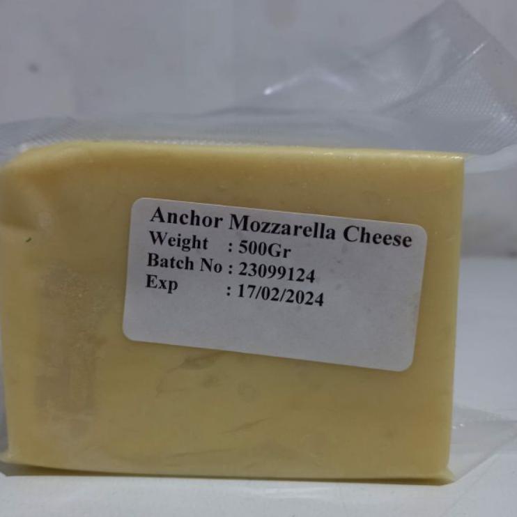 

KodeG1s6R--Anchor Mozzarella Block 500gr Repack / Keju Mozarella