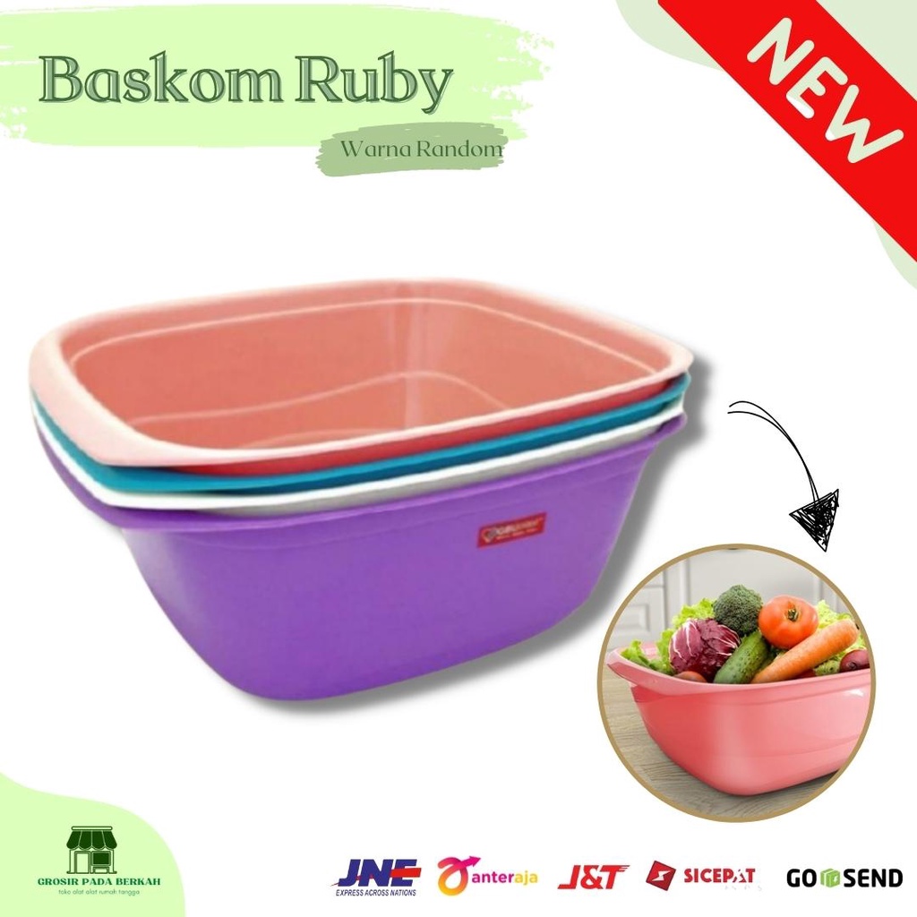 GPB - Baskom  Segi Ruby - Baskom 3400ml - Baskom S Kecil