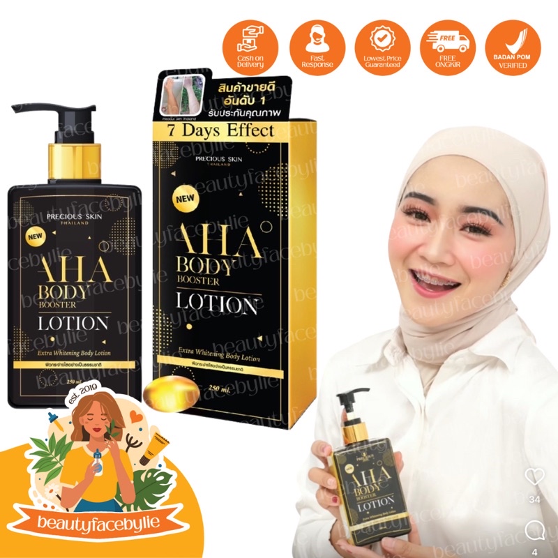 Precious Skin Thailand AHA Mimi Body Booster Extra Whtening Lotion