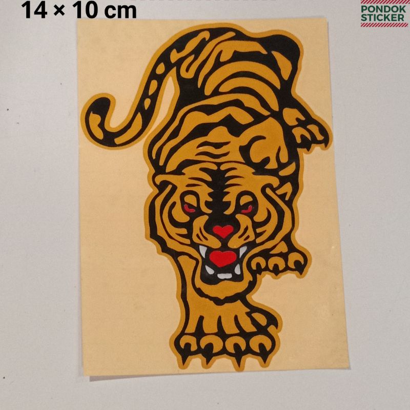 

Sticker cutting gambar macan harimau