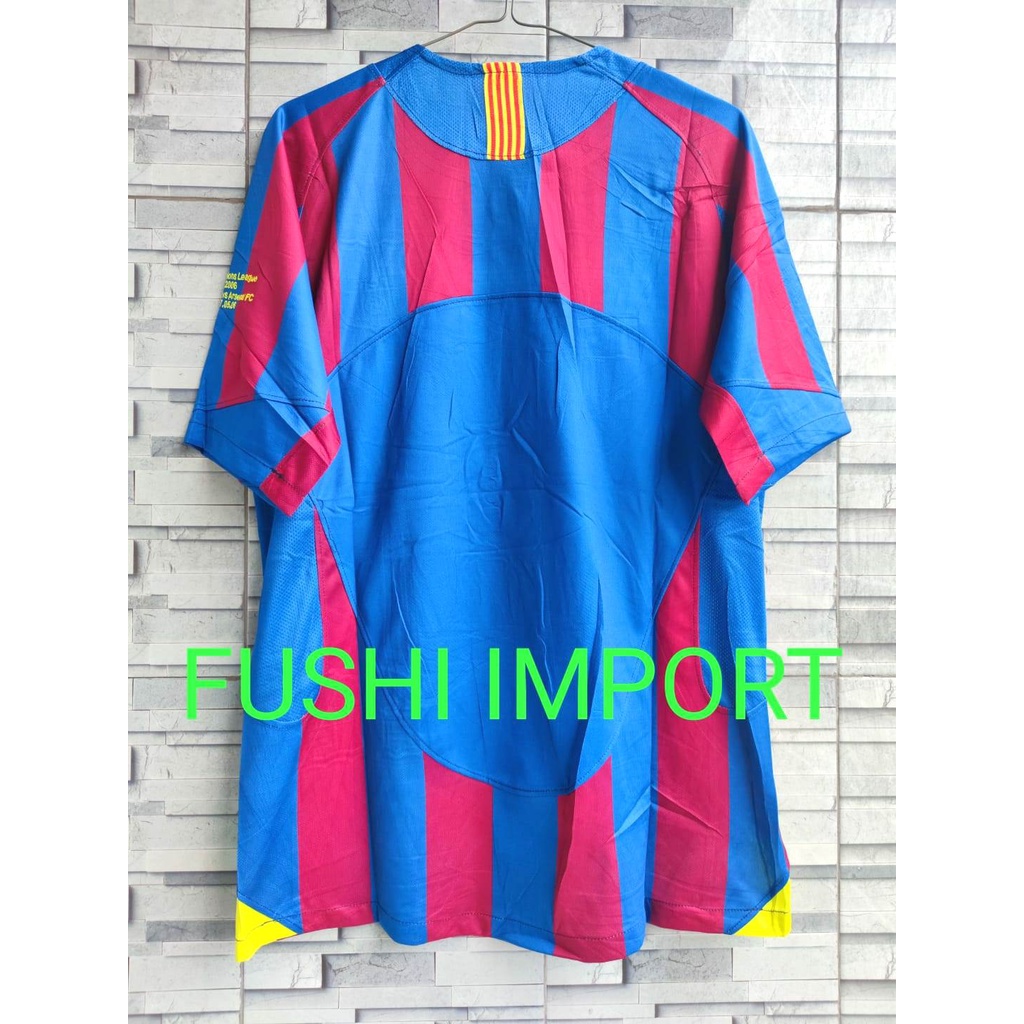 RETRO | Jersey Baju Bola Barca Home 2005 2006 Grade Ori