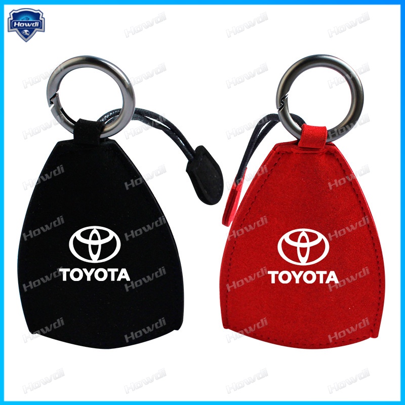 Casing Kunci Mobil Universal Bahan Kulit Suede Untuk Toyota