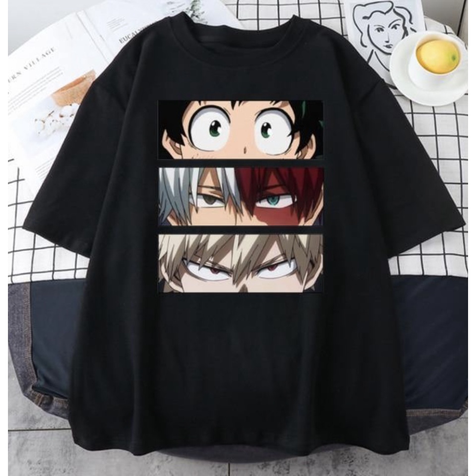 Kaos Oversize Print DTF Oversize HERO ANIME II BRIGO Kaos II Kaos Jumbo Size Pria &amp; Wanita