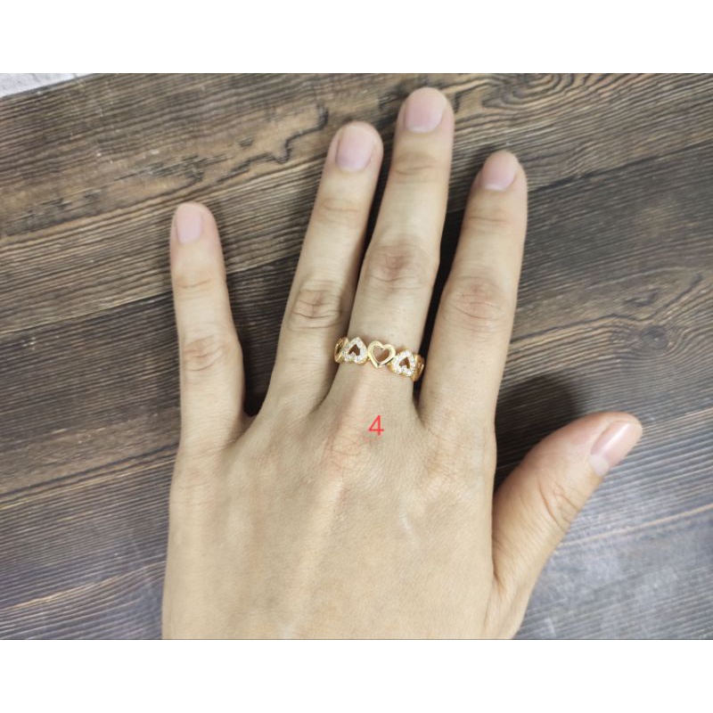 Fifi Fashion Cincin Fashion Model Perhiasan Lapis Emas 18K C0024