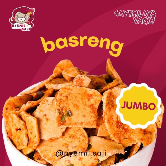 

ORIGINAL MURAH CEMILAN 1 KG NYEMILSAJI - Basreng, Pedas daunjeruk
