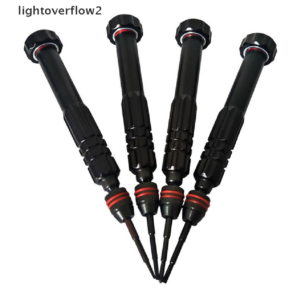 (lightoverflow2) 4 in 1 Obeng Aluminum Alloy Multi Kepala Dapat Dilepas DIY