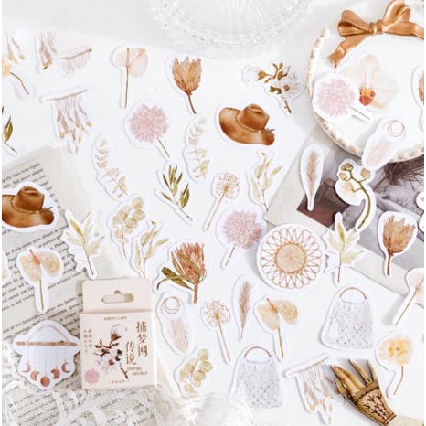 

[Artopia] 46PCS DREAM CATCHER Mini Box Deco DIY Scrapbook Stiker Jurnal Diary Planner Kotak