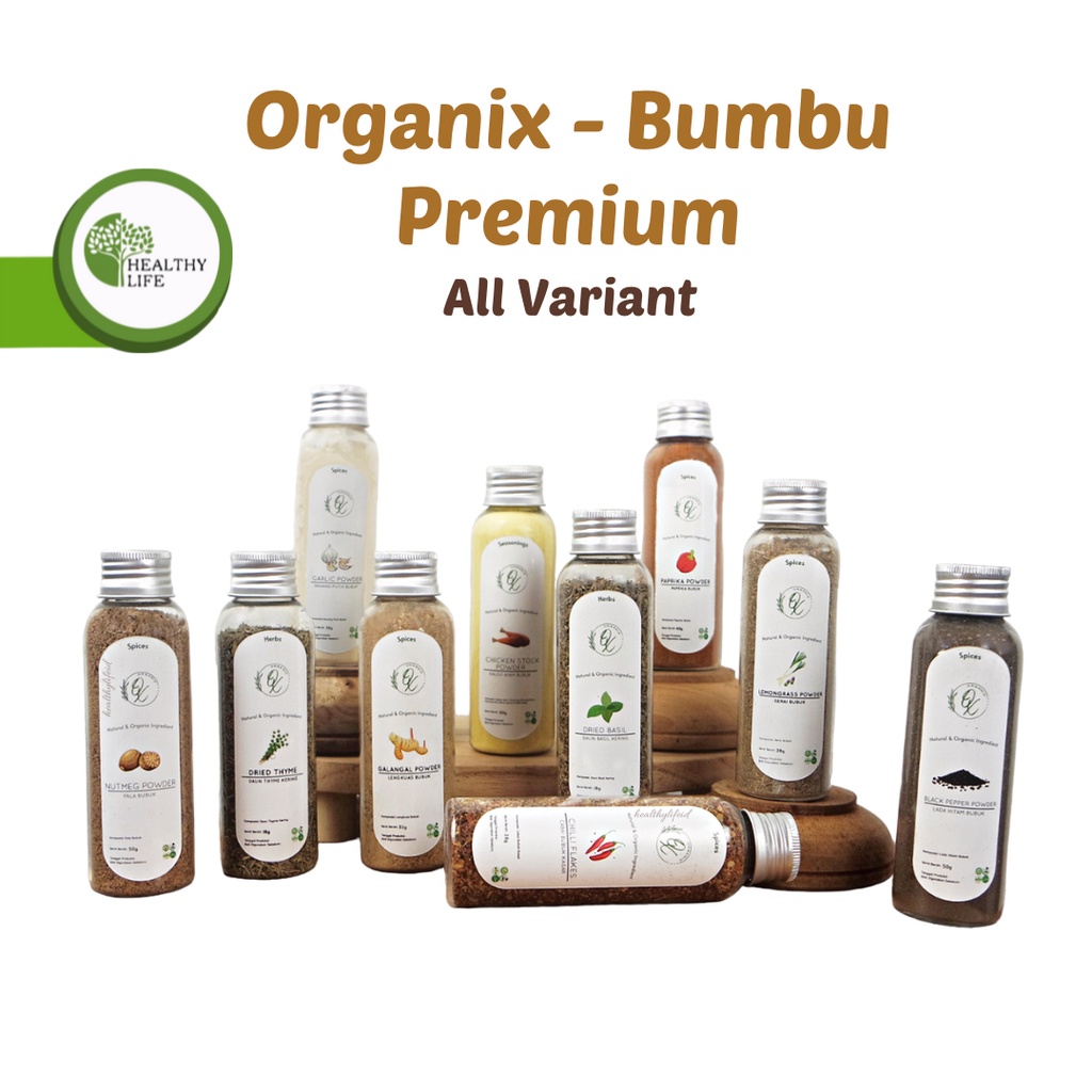 Organix - Bumbu Premium All Variant / Bumbu Rempah Dapur Botol