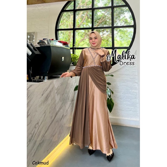 MALIKA JUMBO GAMIS PESTA MUSLIMAH