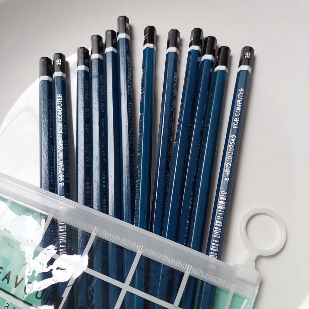 

(1 pcs) Pensil 2B Biru / Alat Tulis / Alat Sekolah / Perlengkapan Sekolah