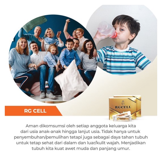 RG Cell 100% Peptide Suplemen Sehat Regenerasi Sel Tubuh BPOM