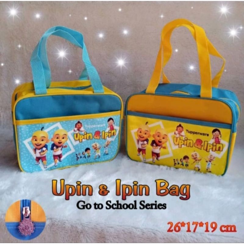 tas Tupperware Upin&Ipin (zipper bunga es)