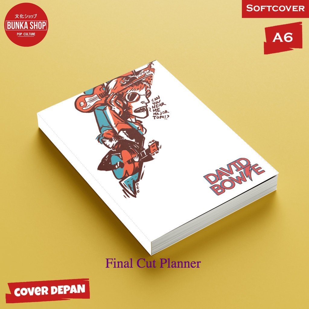 

Pocket Note Band David Bowie Softcover A6 Buku Tulis Catatan Notes Agenda Planner Jurnal .