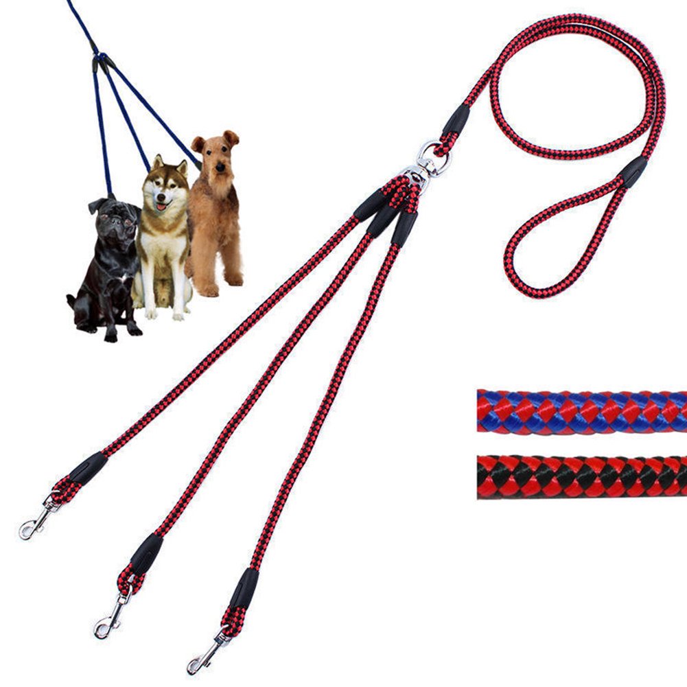 Tali Tuntun Hewan Anjing Kucing / Triple Pet Leash Dog Cat  3 in 1