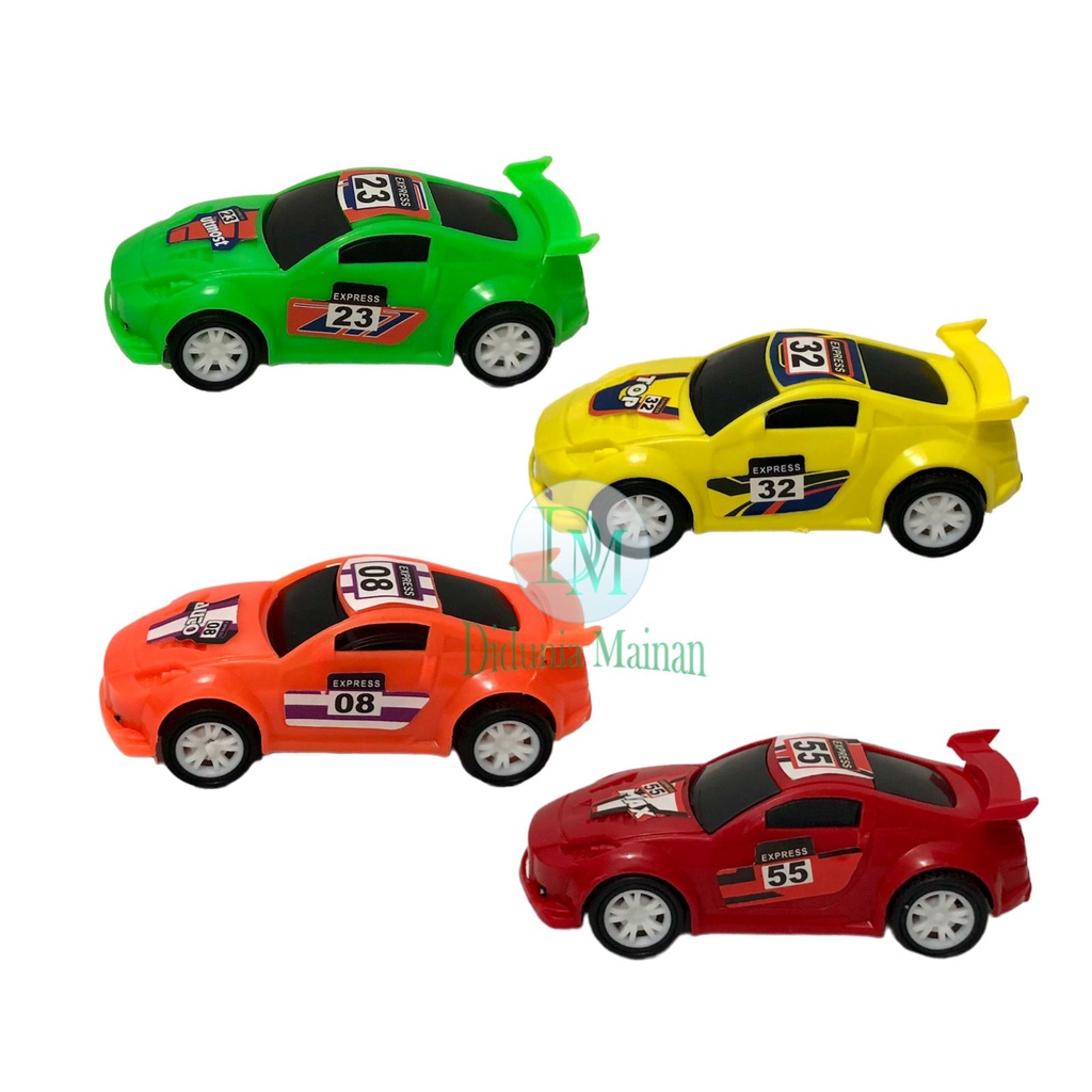 Mainan anak mobil mobilan set 4 pcs pull back racing car nascar