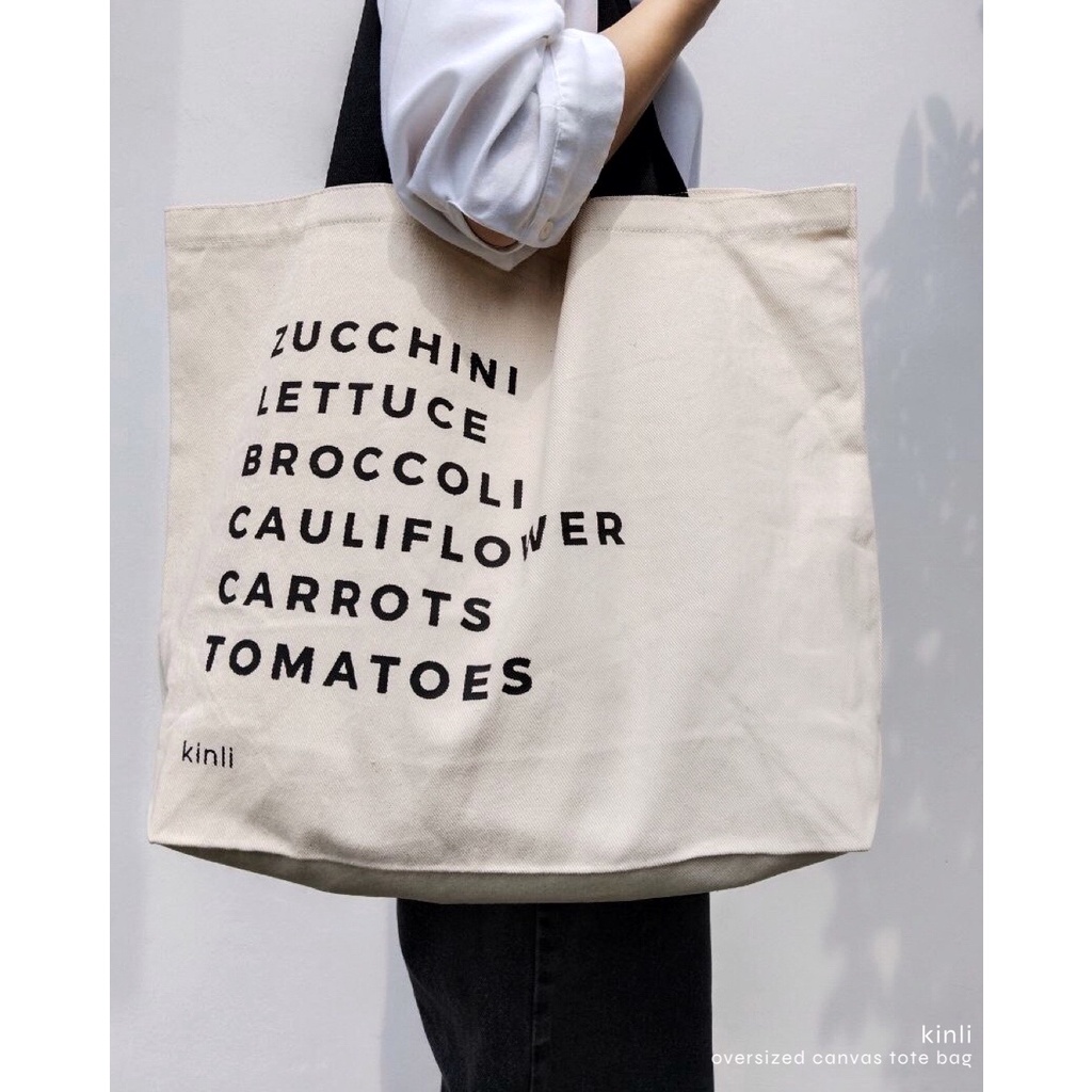 shaka oversized tote bag eco friendly canvas bag grocery tas belanja multifungsi kanvas