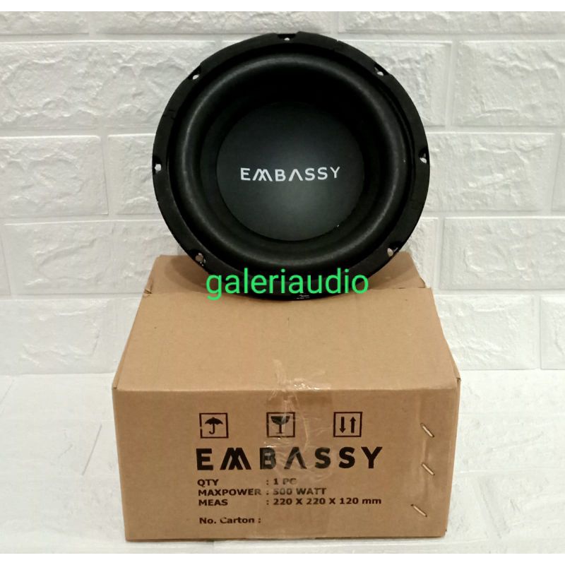 Subwoofer 8 Inch Embassy ES-844 Double coil Embassy 8" ES-844 500watt