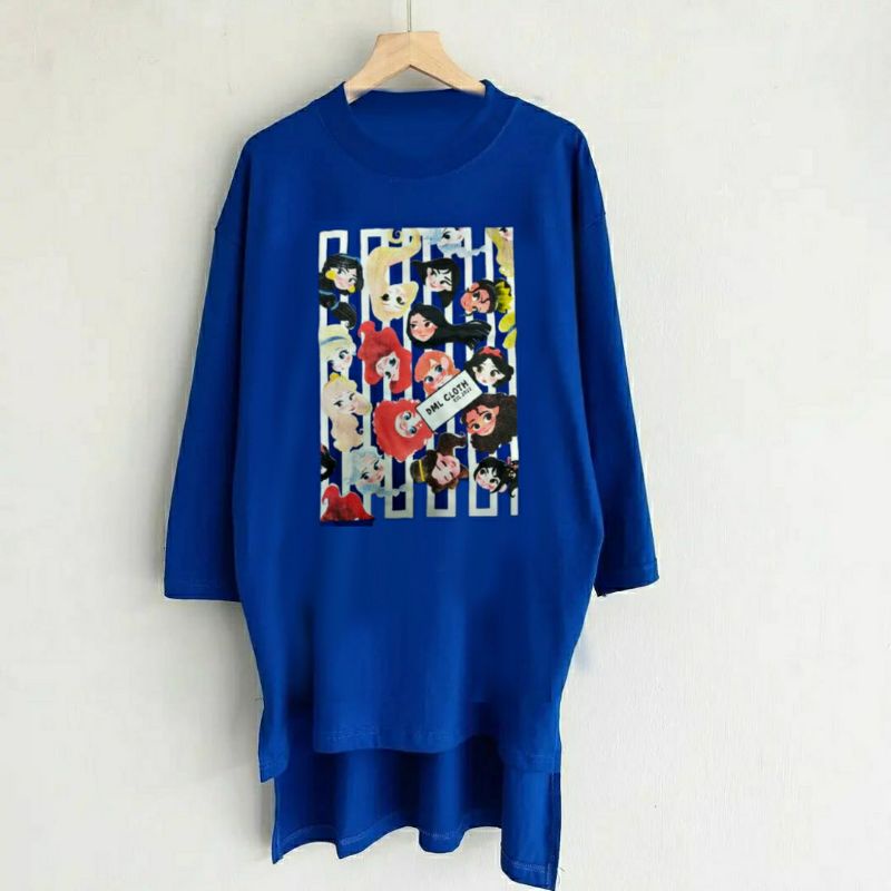 Kaos Viral Oversize DML Authentic | Combed 20s Premium | Lemon | Birel | Hitam | Fuschia | Biru Elek