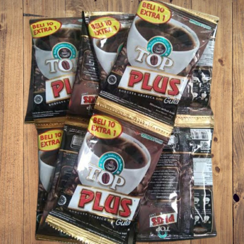 

kopi top plus 1renceng/renteng isi 10 bungkus