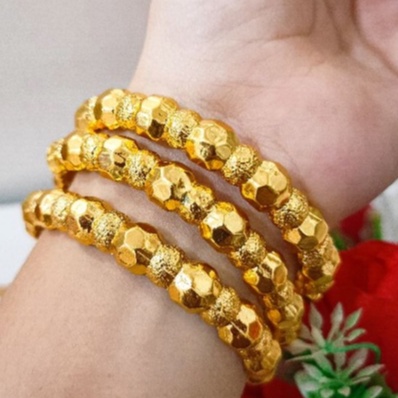 gelang keroncong gold xuping Wanita perhiasan lapis Emas 24k dubai fashion