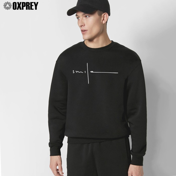 Sweater Pria Wanita Crewneck Sweatshirt Oxprey 848q