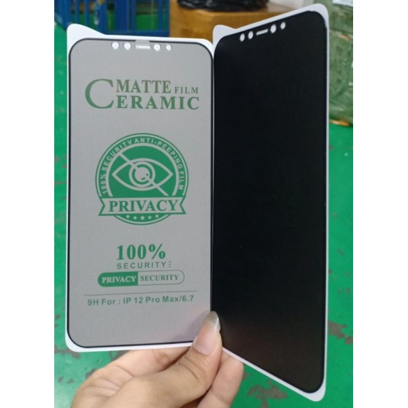 TEMPERED GLASS MATTE FILM CERAMIC PRIVACY SPY REDMI NOTE 4 / REDMI NOTE 4X