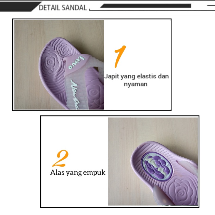 gof NEW ERA LB-E 9010 Sandal Wanita/sandal new era Anti Slip Sandal Original