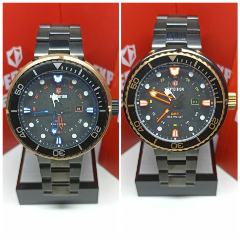 Jam Tangan Pria Expedition 6727 EXP6727 E6727 Tali Besi / Stainless steel