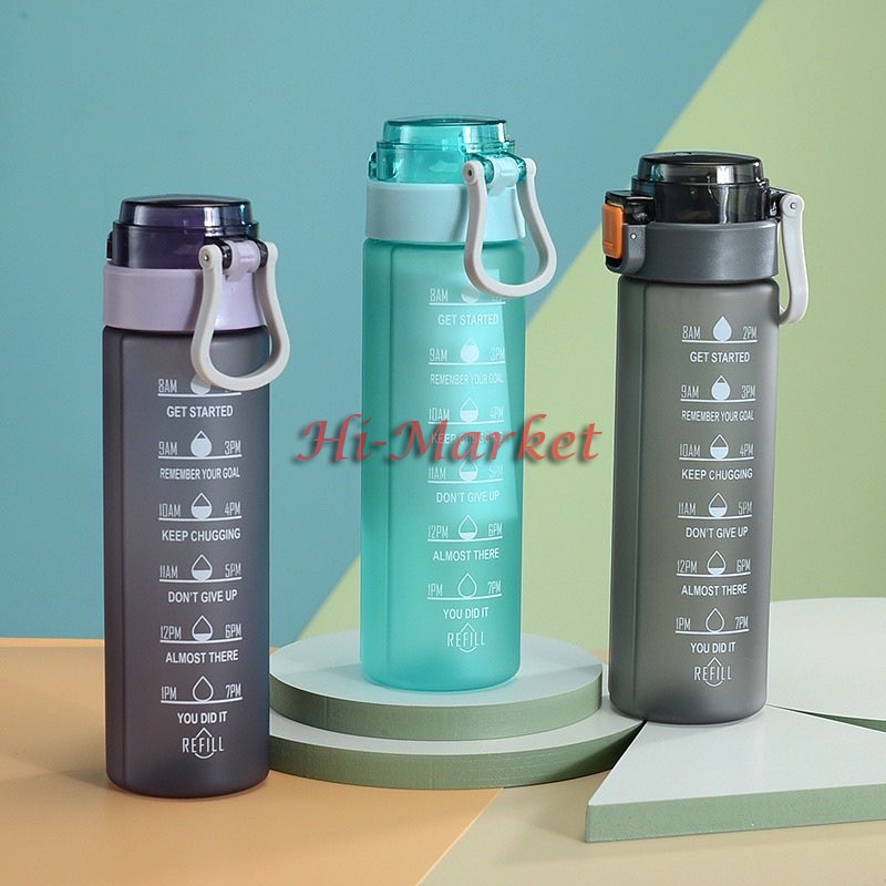 BOTOL MINUM Heenoor DOFF 1LITER / 1000ml BOTOL MINUM SERBAGUNA FREE STIKER TERSEDIA 3 WARNA