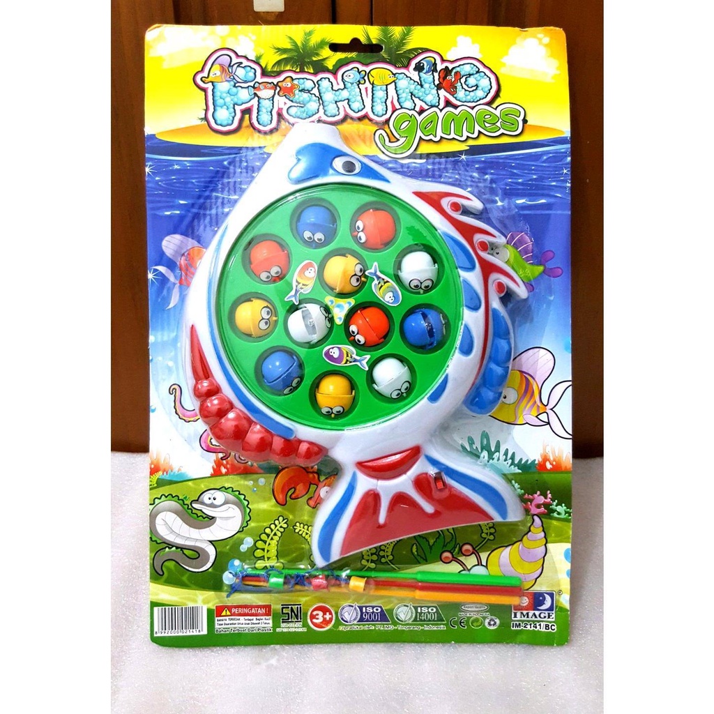 MAINAN EDUKASI PANCING IKAN MANCING IKAN BESAR BONUS BATERAI / MAINAN PANCINGAN IKAN FISHING GAME BE