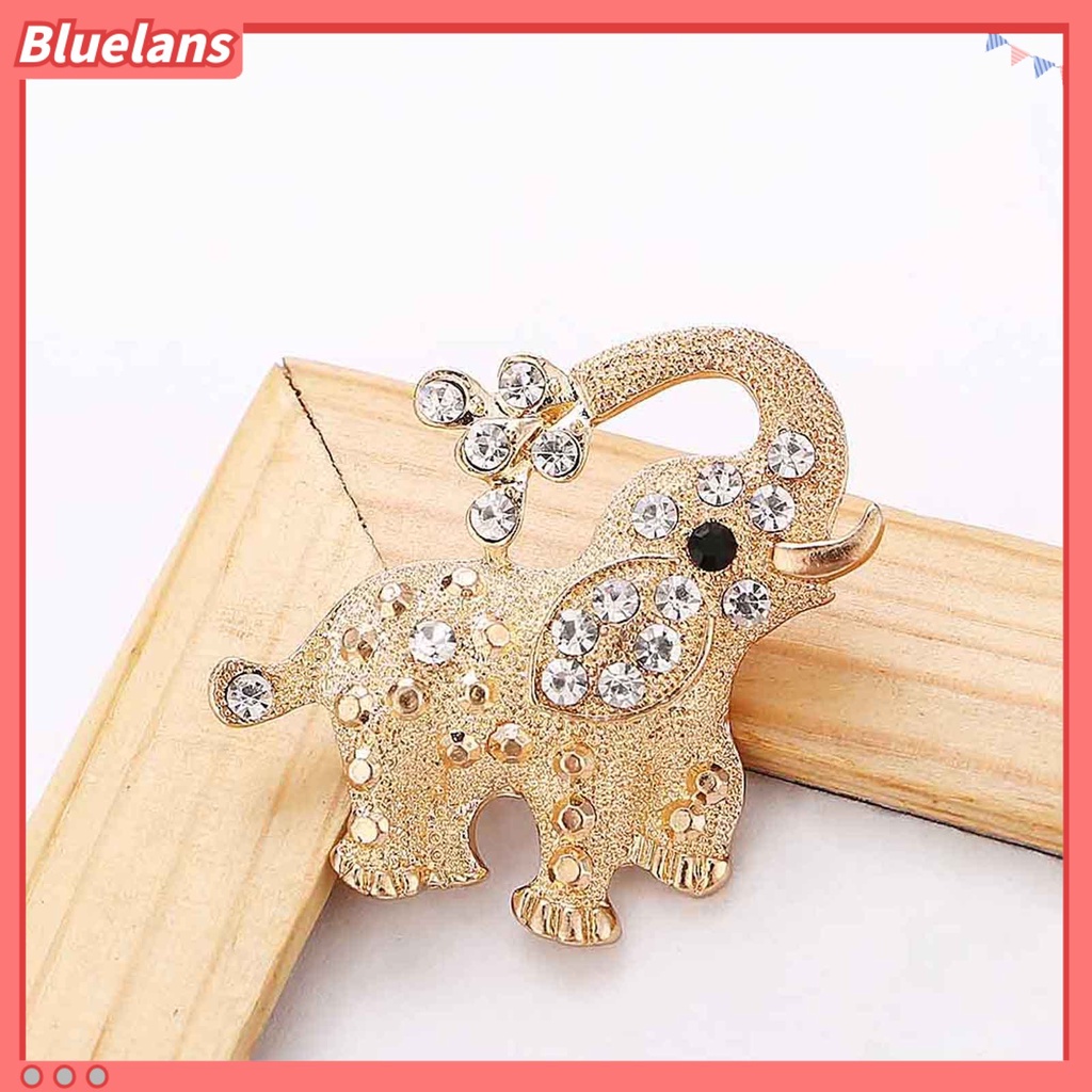 Bluelans Brooch Pin Elephant Shape Eco-friendly Alloy Scarf Shawl Badge