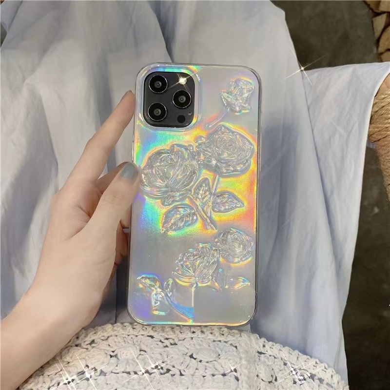 IPHONE Lucu 3D Busur Mutiara Kupu-Kupu Bening Casing Ponsel Untuk Iphone14 13 12 11 Pro Max XS Max XR X7 8plus Lensa Glitter Dilindungi Lembut Shockproof Cover