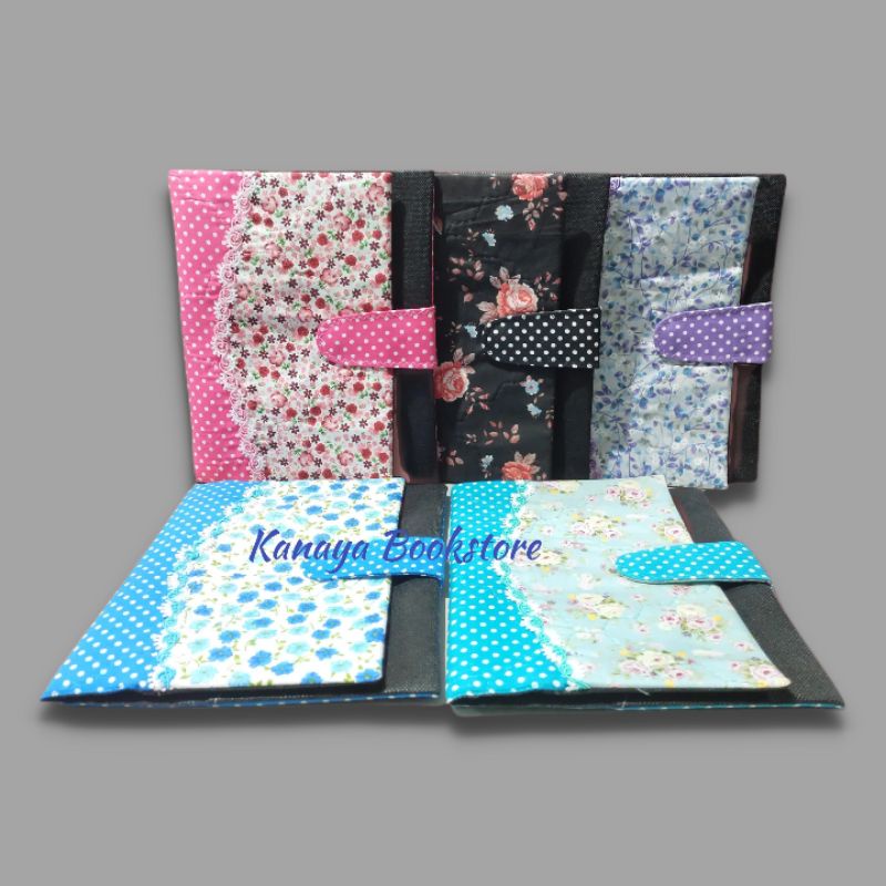

Sampul / Cover Al-Qur'an motif bunga ukuran A5